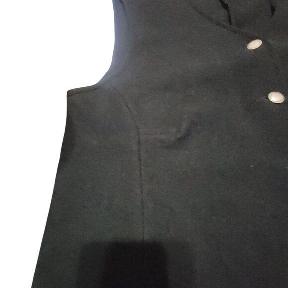 GEIGER New Wool Black Button Up Vest Jacket Made in Austria - Picture 4 of 10